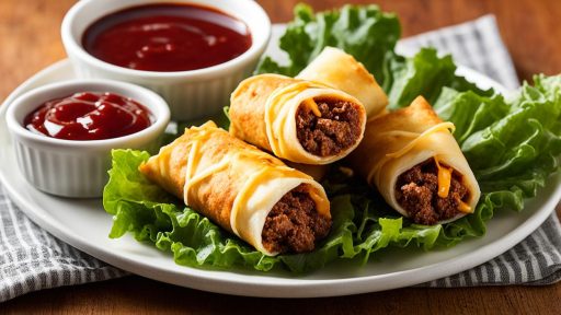 recipe for cheeseburger egg rolls